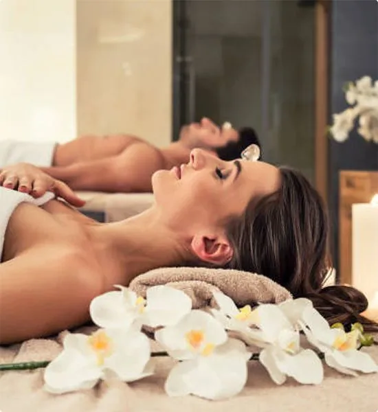 Spa treatment room at Silver Sea Day Spa